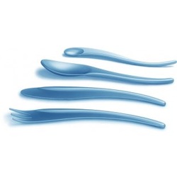 Using both color and design, Alessi's Zlin flatware is unique and memorable. Isn't that what restaurateurs want their restaurants to be - unique and memorable?