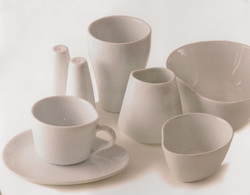 Organic's irregular shape continues throughout the entire line, including cups and accessories.